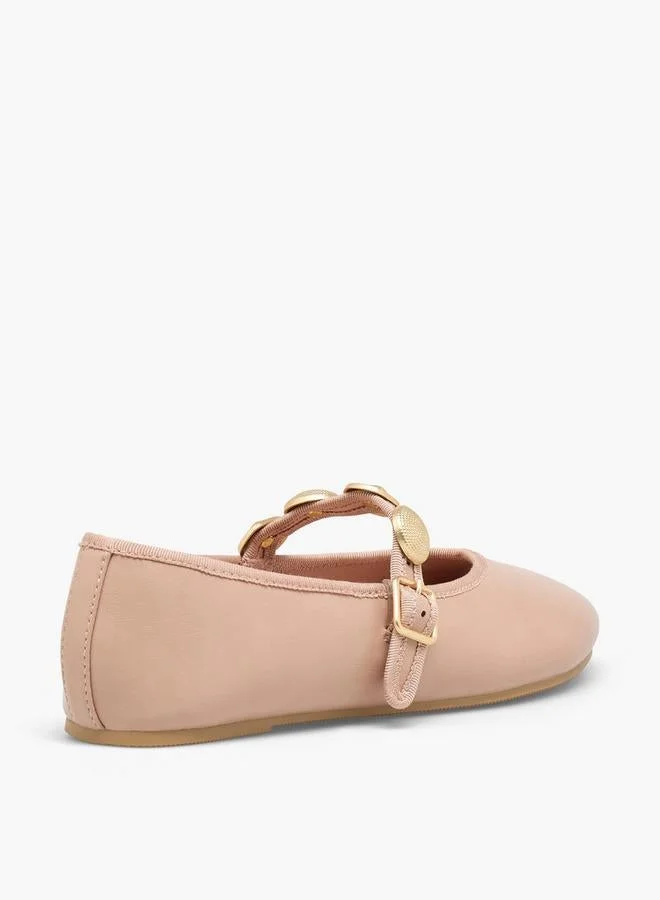 Celeste NUDE Women Embellished Mary Jane Shoes for Women | Best Price UAE
