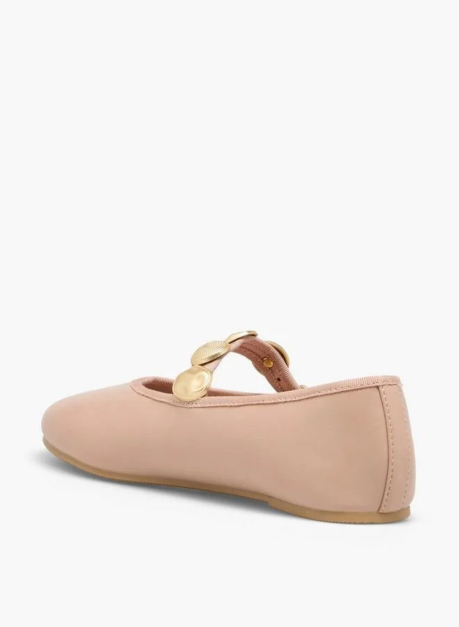 Celeste NUDE Women Embellished Mary Jane Shoes for Women | Best Price UAE