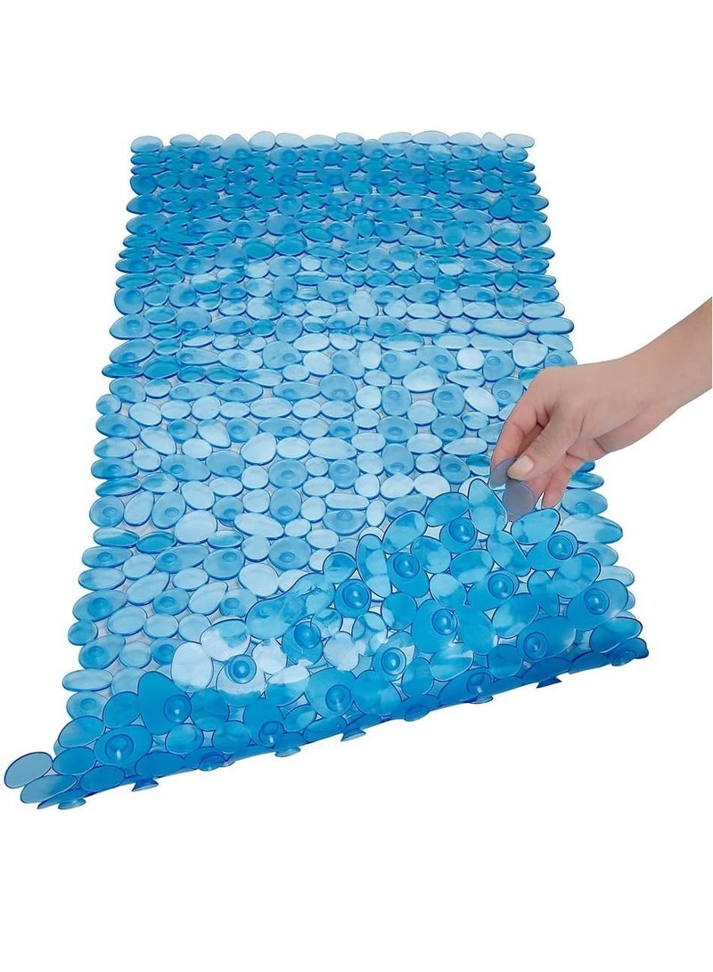 SONGZIMING Pebble Bath Mat for Bathtub to Anti Slip Bathtub Mat in Shower with 16 Inches by 35 Inches - Image 1