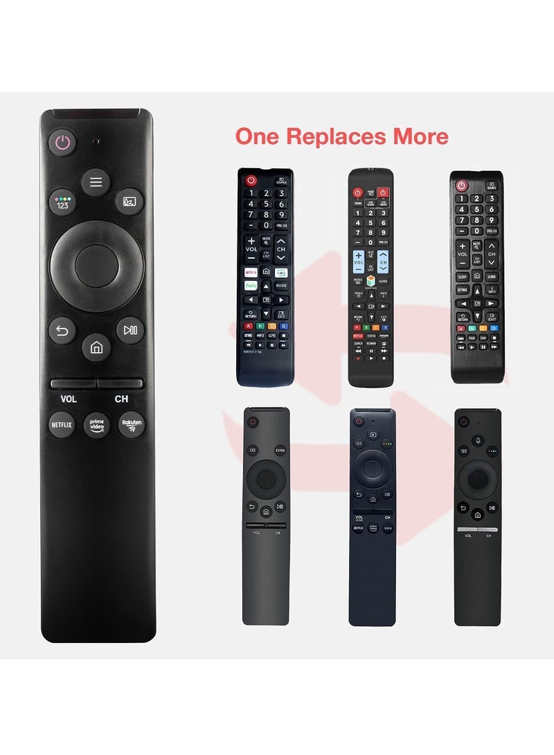PopZa Universal Remote-Control for Samsung Smart-TV, Remote-Replacement of HDTV 4K UHD Curved QLED and More TVs, with Netflix Prime-Video Buttons - Image 2
