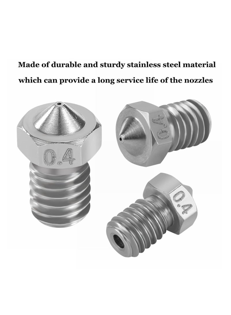 Captaintech 30PCS 3D Printer Nozzles Cleaning Kit, M6 Out Thread for v6 Nozzle V5 Nozzle and 5 Pcs 0.35mm Stainless Steel Nozzle Cleaning Needles1pcs 7mm Nozzle Spanner - Image 3