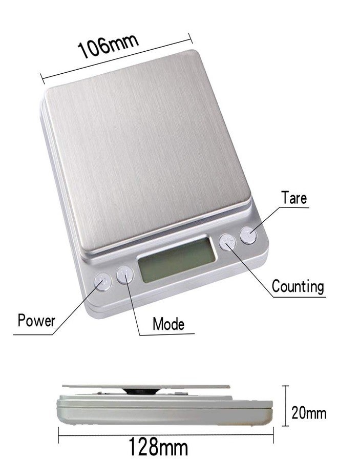 Cotchear LCD Digital Scale 3kg 0.1g Electronic Weighing Scale Mini Precision Grams Weight Balance Scale for Kitchen - Image 3