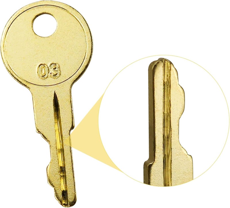gradora B03 Keys for Tool Chest and Cabinet Locks Fits Hus-ky Tool Box Home De-pot Hud-son De-walt Toolboxes 4 Pack - Image 3