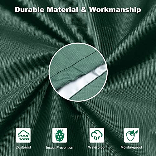 DUDSOEHO Christmas Tree Cover with Adjustable Straps, Durable Upright Xmas Storage Bag with Zipper & Drawstring for 7.5 Foot Artificial Standing Tree with Ornaments, Waterproof, Dustproof - Image 5