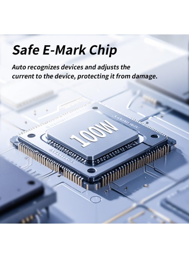 كابل تايم بوكس 3 في 1، شحن فائق السرعة، USB، Type-C 67W، Lightning 27W، أسود، Micro-USB، نايلون متين، 1.2م، متوافق مع آيفون، سامسونج، هواوي، ماك بوك، شياومي، أسود - Image 4