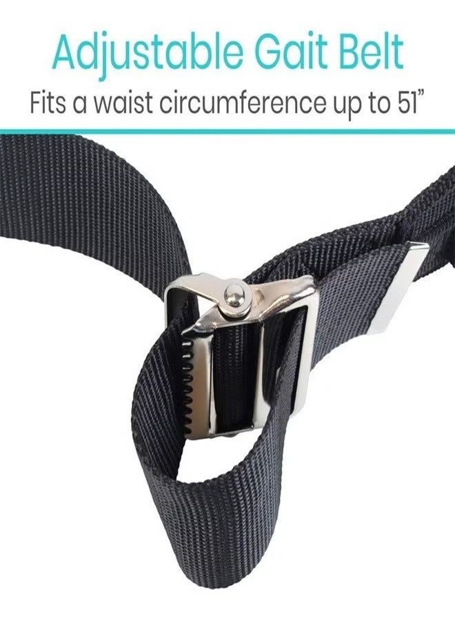 general Handles Medical Nursing Safety Gait Patient Assist Bariatric Pediatric Elderly Handicap Occupational Physical Therapy Pt Gate Strap Quick Release Metal Buckle Transfer Belt - Image 5