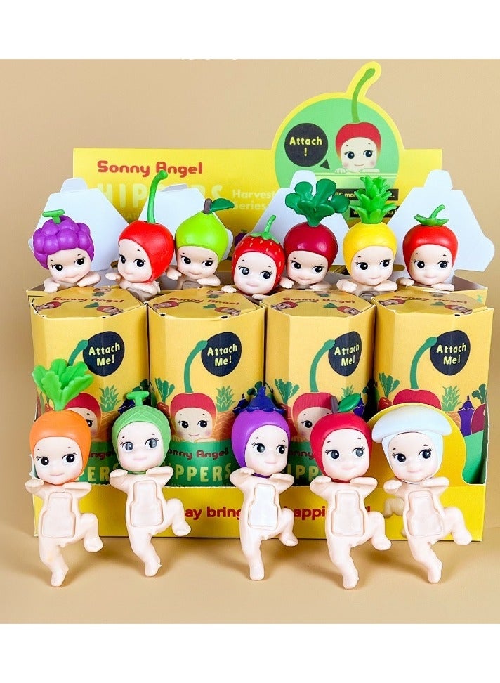 كيلا 12 قطعة من صندوق سوني أنجل بلايند من سلسلة حصاد الفواكه والخضروات وشخصيات الرسوم المتحركة والزينة والدمى - Image 1