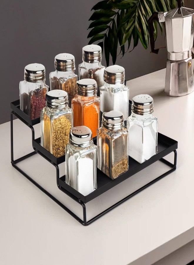 منظم توابل نيارا ذو 3 طبقات - رف متعدد الطبقات للمطبخ أو المخزن أو الحمام أو المكتب - حل تخزين قائم مقاوم للانزلاق والصدأ