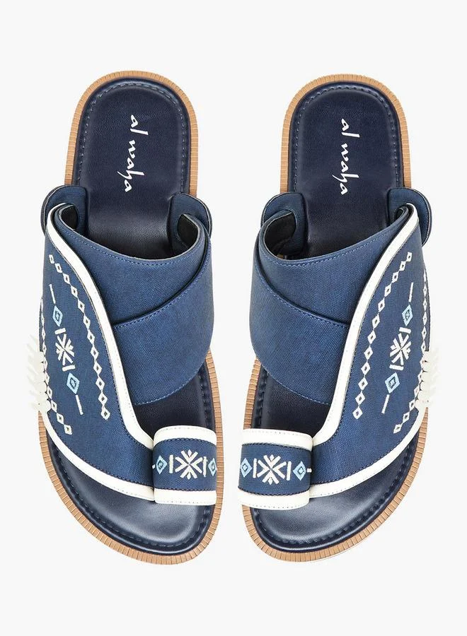 Al Waha Men Embroidered Arabic Sandals