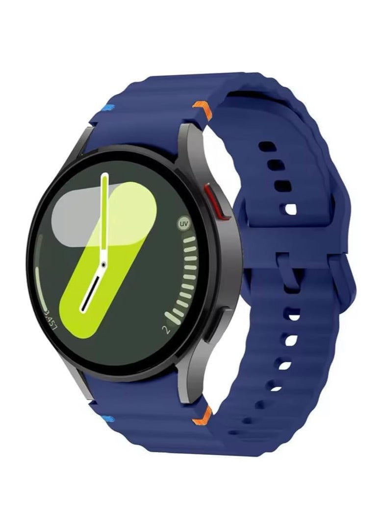 Silicone Watch Band Compatible with Watch 7 FE 6 5 4 40mm 44mm, Watch 6 Classic 43mm 47mm, Watch 5 Pro 45mm, Watch 4 Classic 42mm 46mm - Image 1