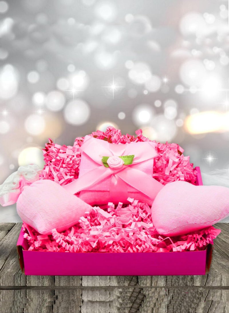 E COMMERCE  BAG E commerce Bag 150 G Pink Shredded Paper For Gift Box Filling Empty Gift Box Filler Gift Basket Decoration Weeding Gift Decore Crinkle Paper For Gift ,Crinkle Cut Paper ,Paper Grass Paper Shreds - Image 4