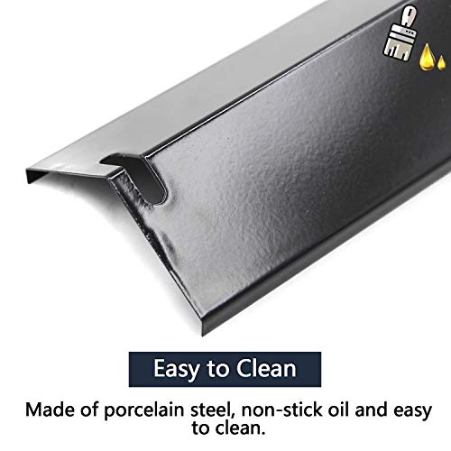 Hongso 15 Inch Porcelain Grill Heat Plates Shield Replacement for Dyna-glo DGF510SBP, DGF510SSP, Uniflame GBC1059WB, GBC1059WE-C, GBC1143W-C, Backyard GBC1460W, BY13-101-001-13 Gas Models, 5-Pack - Image 4