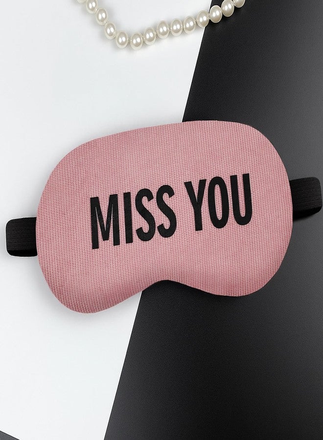 Jenna Polyester Cute Gel Sleeping Eye Shade Mask Cover For Insomnia, Meditation, Puffy Eyes And Dark Circles Missyou Pink - Image 5