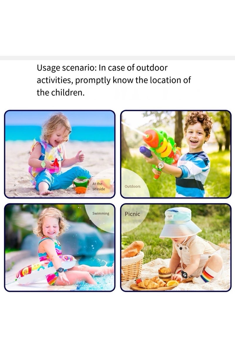 سوار جوي للأطفال ، حامل علامة هواء كرتون ماء مقاومة للماء ، إكسسوارات معصم هيرغ هيرغن للتغطية الكاملة للسيليكون الكامل (أحمر) - Image 4