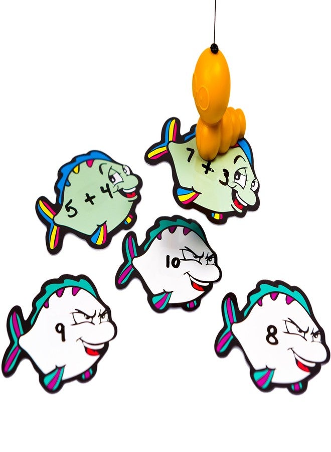 PlaSmart Catch and Learn by PlaSmart - The educational game where you fish for answers, fishing game, spelling, grammar, math, fine motor skills, Includes dry-erase fish, dry-erase marker, fishing rod, Ages 4+ - Image 3