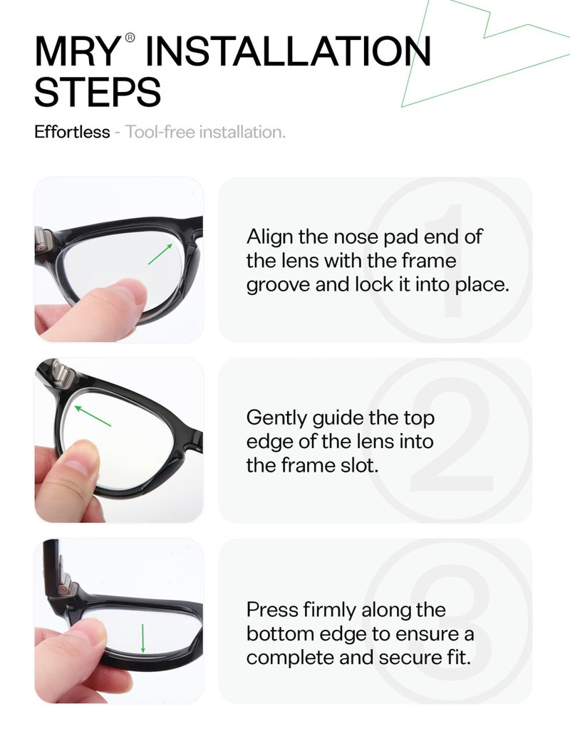 Mryok Polarized Replacement Lenses Compatible with Ray-Ban Meta Wayfarer RW4006 50mm - Stealth Black - Image 5