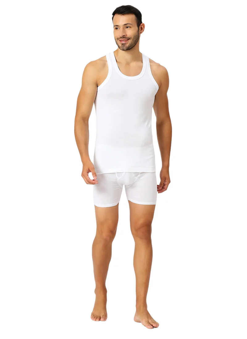 AMPM MEN'S COTTON VEST (PACK OF 3) - WHITE