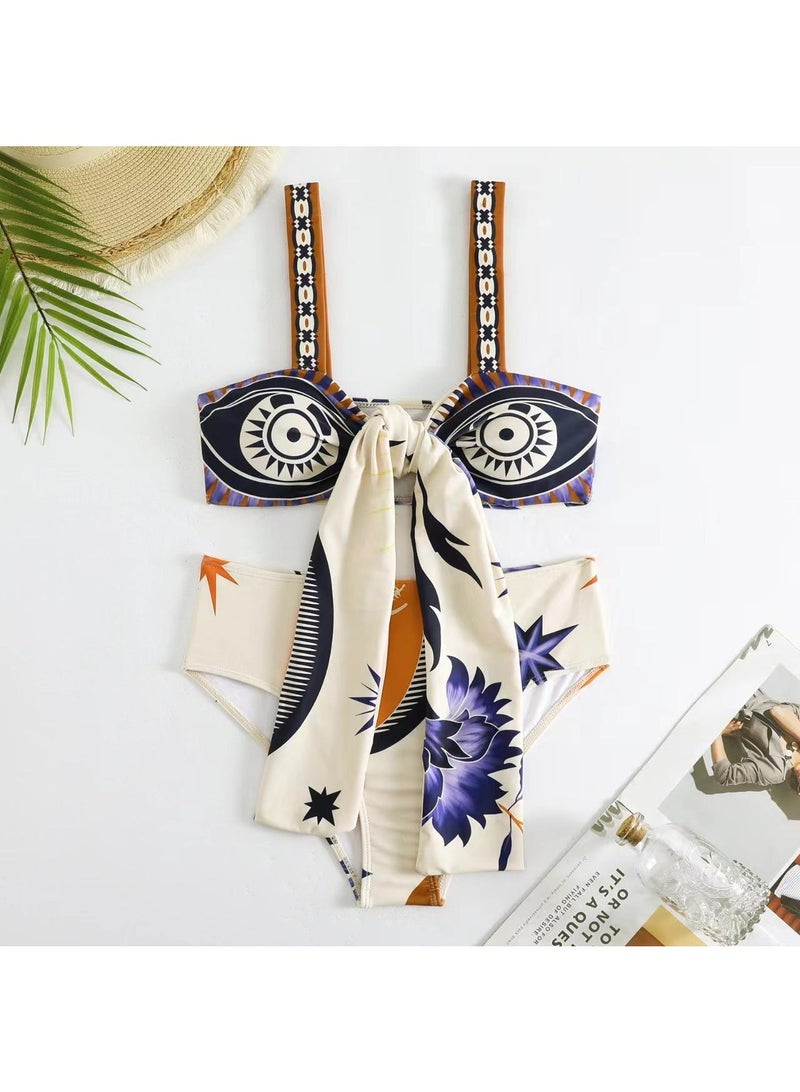 Y&D 3-Piece Women High Waisted Bikini Swimsuit with Skirt Holiday Beach Dress Female Retro Swimwear Vintage Surf Wear Summer - Image 3