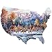 Bits and Pieces 750 Piece Jigsaw Puzzle for Adults Home of The Brave Native American by Artist Kirk Randle Completed Puzzle Size 20 x 27 - Image 2