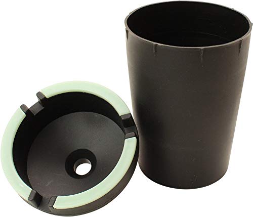 VIP Home Essentials Stub Out Glow in The Dark And Non-Glow - Butt Bucket Ashtray (Black, Regular) - Image 3