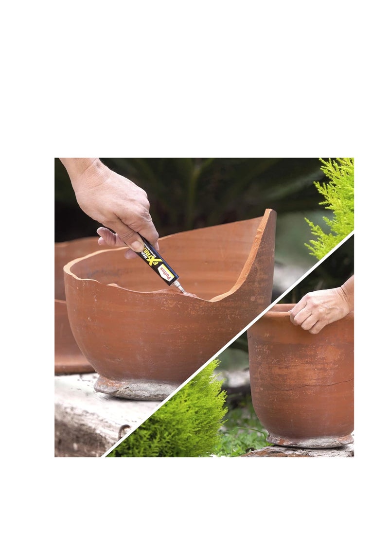 Pattex - Pattex Repair Extreme Gel | All Purpose Clear Adhesive with Extreme Resistance | Flexible, Shock Resistant & Waterproof | Compatible with Metal, Ceramic, Rubber, Leather, Wood & More | 8g (Pack of 3) - Image 1