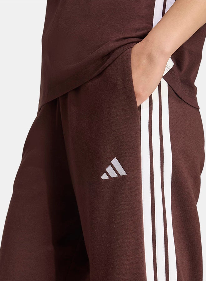 Adidas Essentials 3-Stripes Open-Hem Fleece Joggers - Image 4