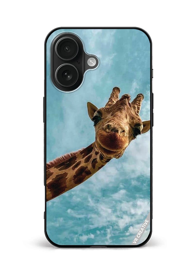 Protective Case Cover For Apple iPhone 16 Plus Giraffe Design Multicolour