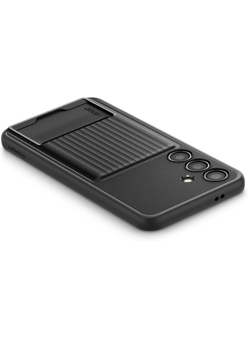 Spigen Liquid Slot for Samsung Galaxy S24 Case Cover Card Holder - Matte Black - Image 4