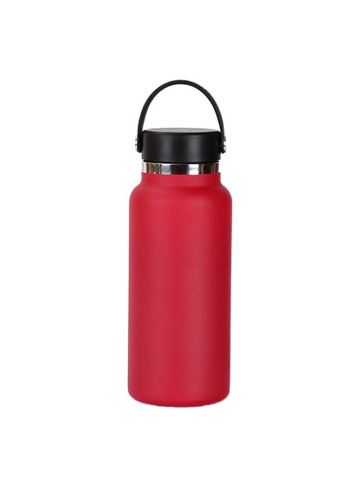xozgdovg Thermos cup Large capacity outdoor sports kettle Double vacuum 32oz red