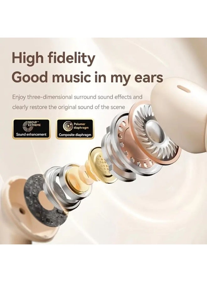 FUMES Touch Control Wireless Earbuds with LED Display - HiFi Stereo Sound, Lightweight & Compact Design for Gaming, Running & Cycling - Image 4