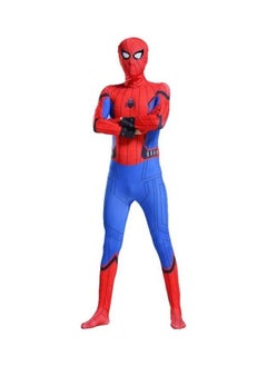 GGEROU Spiderman Costume for Kids, Child Superhero Cosplay Costume Bodysuit Lycra 3D Spider Boy Costume  - Image 4