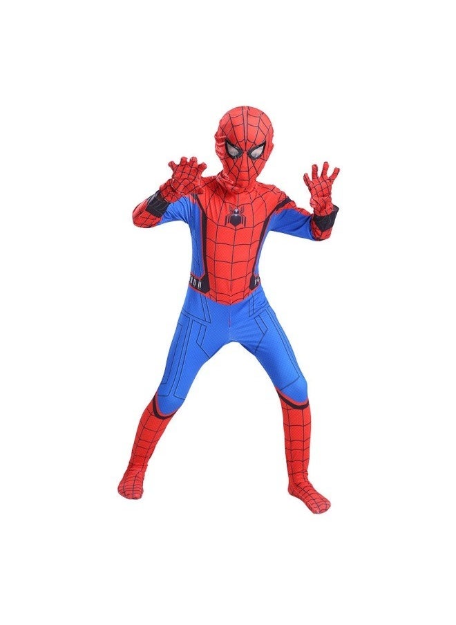 GGEROU - Spiderman Costume for Kids, Child Superhero Cosplay Costume Bodysuit Lycra 3D Spider Boy Costume - Image 1