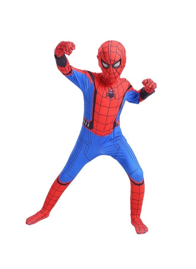 GGEROU - Spiderman Costume for Kids, Child Superhero Cosplay Costume Bodysuit Lycra 3D Spider Boy Costume - Image 1