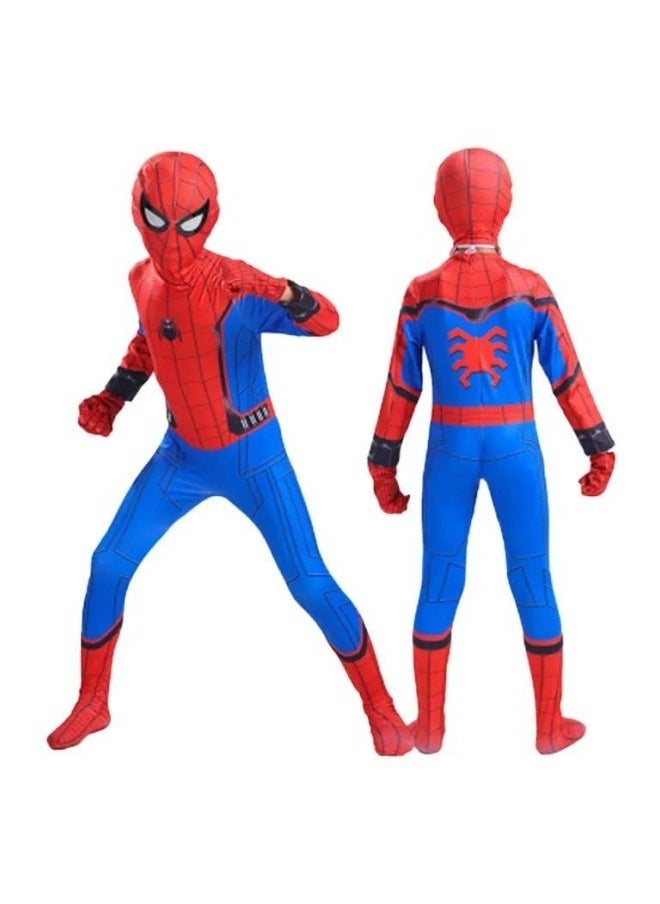 GGEROU - Spiderman Costume for Kids, Child Superhero Cosplay Costume Bodysuit Lycra 3D Spider Boy Costume - Image 1