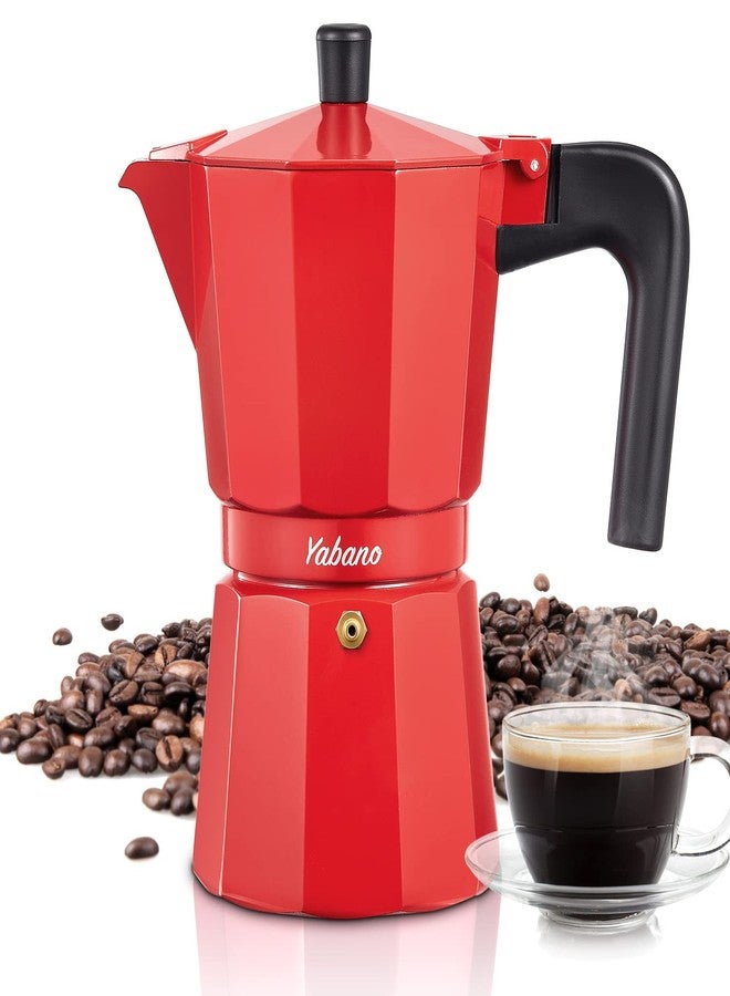 Yabano Stovetop Espresso Maker, 9 Cups Moka Coffee Pot Italian Espresso for Gas or Electric Ceramic Stovetop, Italian Coffee maker for Cappuccino or Latte - Image 1
