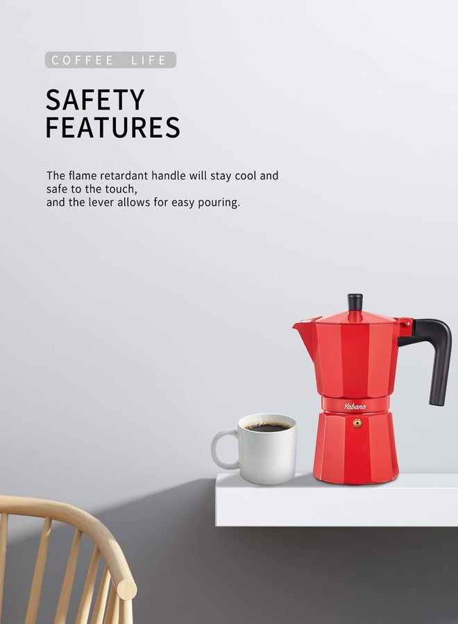 Yabano Stovetop Espresso Maker, 9 Cups Moka Coffee Pot Italian Espresso for Gas or Electric Ceramic Stovetop, Italian Coffee maker for Cappuccino or Latte - Image 2