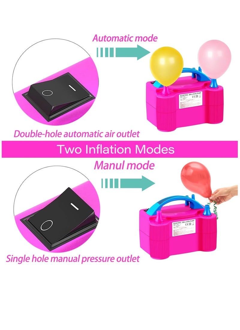 Gerenic Electric Balloon Pump, Portable Dual Nozzle Electric Air Pump High Power, Inflator Blower Pump for Party, Wedding, Birthday, Activities and Decoration  - Image 4