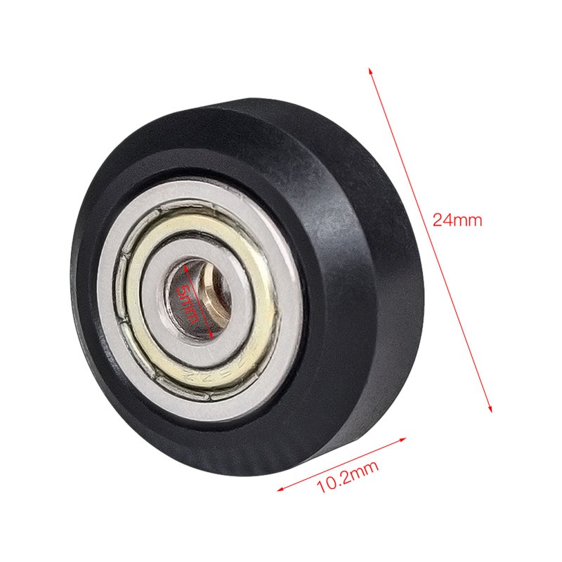 3D Printer Pulley Wheel: 6pcs 24mm Outer Diameter 5mm Bore POM/Delrin Material - Sturdy Wear-Resistant Smooth Low Noise for Creality Ender 3 Ender 5 CR-10 Series CNC Writing Machine - Image 5