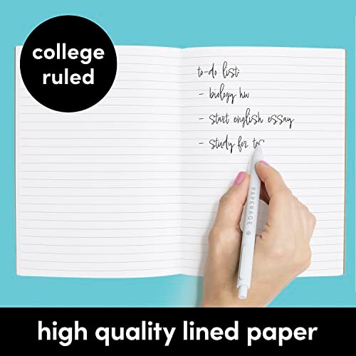 PAPERAGE 6-Pack Composition Notebook Journals, 120 Pages, Kraft Cover with Rainbow Spines, College Ruled Lined Paper, Small Size (8 in x 5.75 in) – for Home, Office or School Supplies - Image 4