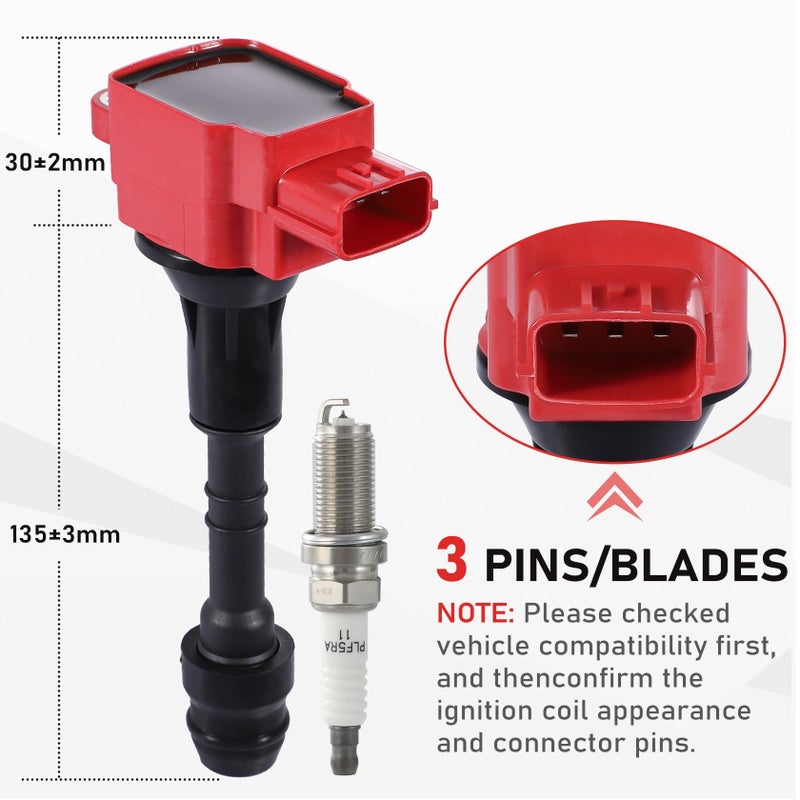 CarBole مجموعة شمعات الإشعال كاربول UF510 E1010 بديل لسيارات نيسان QX56، إنفينيتي تايتان أرمادا باثفايندر NV2500 NV3500 - Image 5