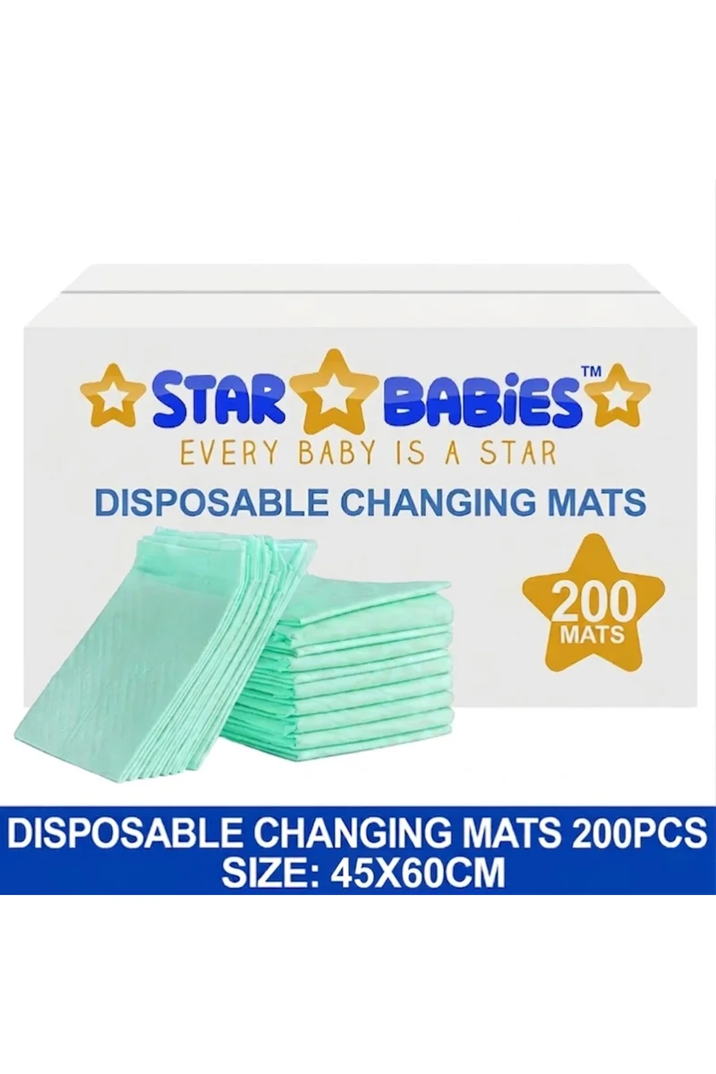 STAR BABiES Star Babies Disposable Changing Mats  45x60cm- Pack of 200 -Green