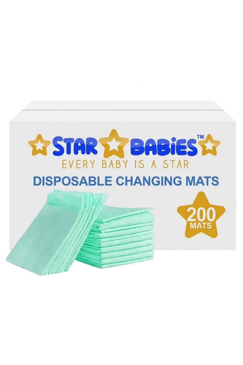 STAR BABiES Star Babies Disposable Changing Mats  45x60cm- Pack of 200 -Green
