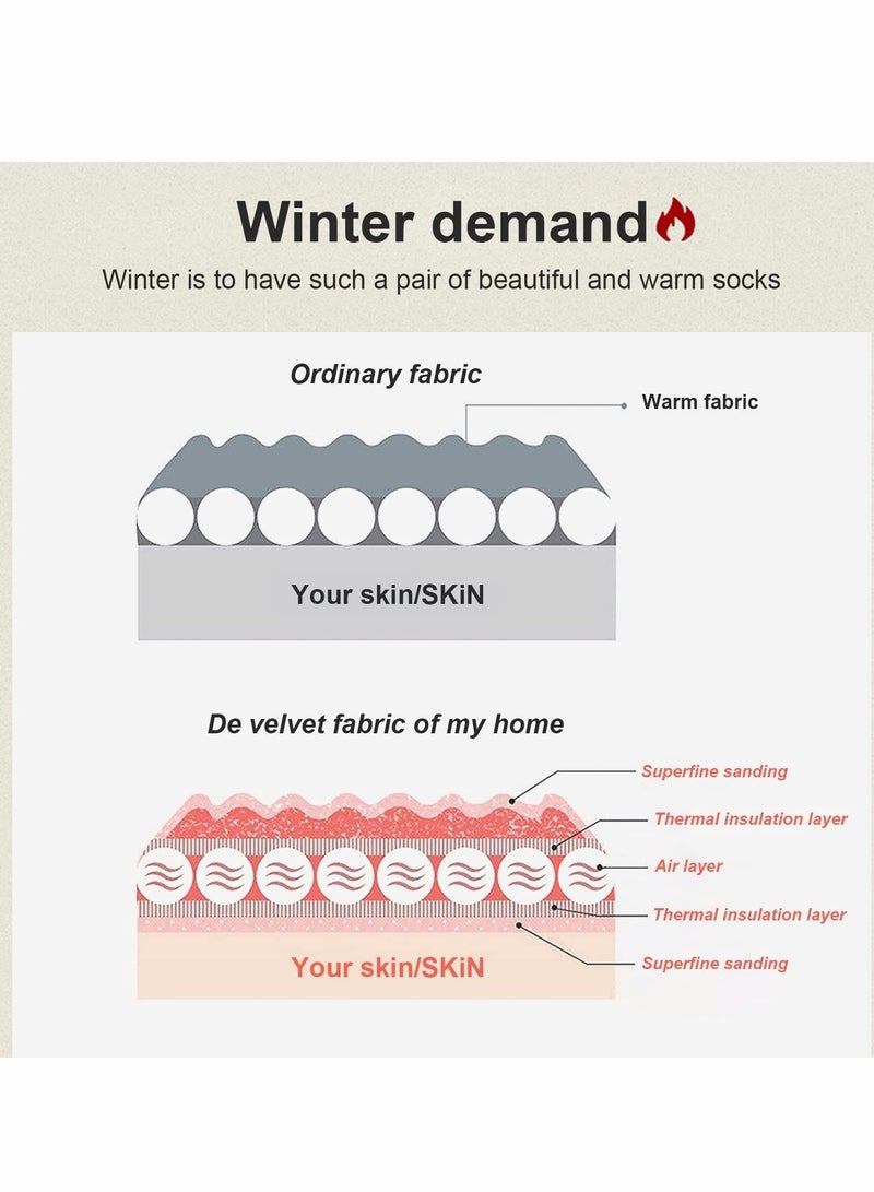 KASTWAVE Lace Warm Socks, 5 Pairs No Show Socks, Lace Comfortable Thermal Cotton Ankle Boat Socks - Image 5