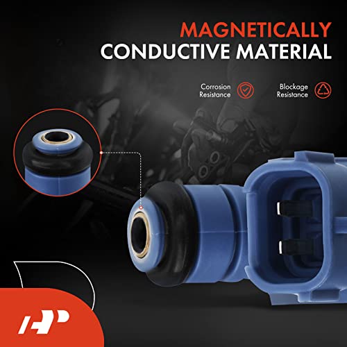 A-Premium Fuel Injectors Compatible with Hyundai Santa Fe 2003-2006, XG350 2002-2005 & Kia Sorento 2003-2006, Sedona 2002-2005, Amanti 2004-2006, V6 3.5L Gas, Set of 6, Replace# 3531038010 - Image 5