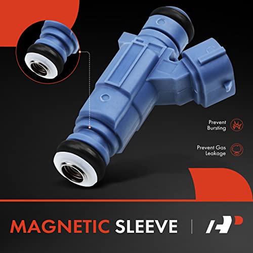 A-Premium Fuel Injectors Compatible with Hyundai Santa Fe 2003-2006, XG350 2002-2005 & Kia Sorento 2003-2006, Sedona 2002-2005, Amanti 2004-2006, V6 3.5L Gas, Set of 6, Replace# 3531038010 - Image 3