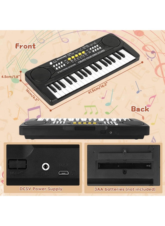 M SANMERSEN 37 Key Upgrade Piano Keyboard for Kids Musical Toys for 3 4 5 6 Year Old Girls Keyboards Pianos for Beginners with Microphone for 3+ Year Old Boys Girls Gifts - Image 5