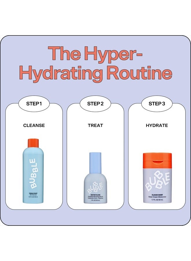 Bubble - Skincare Water Slide Hyaluronic Acid Serum - Hydrating Face Serum for Skin Barrier Repair - Helps Reduce Signs of Redness & Revitalizes Dry Skin - Suitable for All Skin Types (30ml) - Image 1