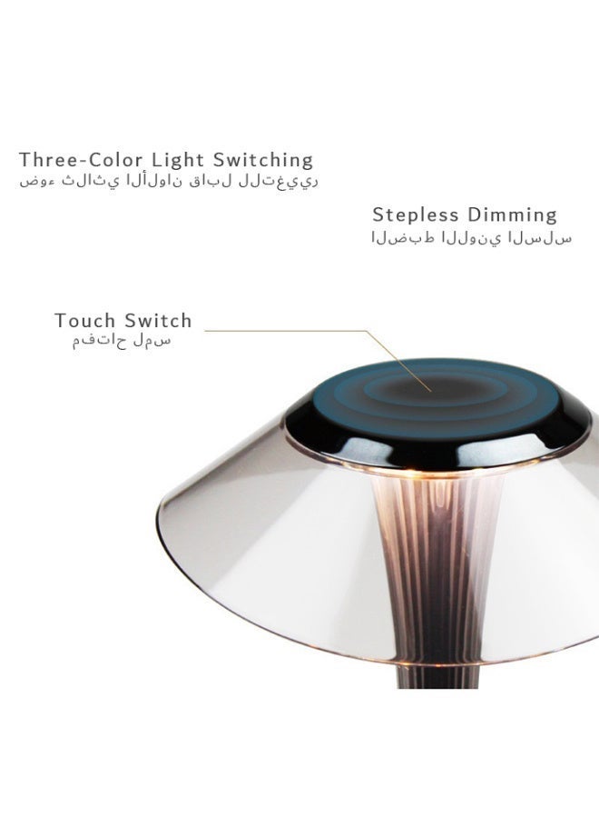 LED Desk Lamp for Home Office, Reading, and Bedroom Ambiance - with USB Charging & Touch Control - Image 4