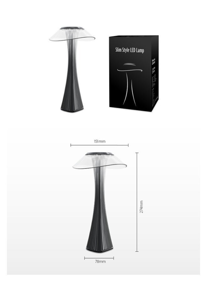 LED Desk Lamp for Home Office, Reading, and Bedroom Ambiance - with USB Charging & Touch Control - Image 3