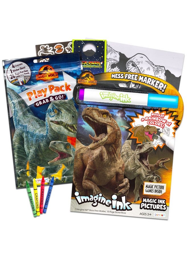 Bendon Jurassic World Coloring And Activity Books Bundle With Jurassic Park Imagine Ink Coloring Pages Stickers And More (Jurassic World Gifts Set) - Image 2
